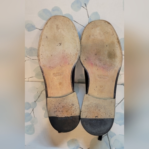 Jil Sander Women's Ankle Purple Leather boots size   37 EU Made in Italy - Picture 5 of 8